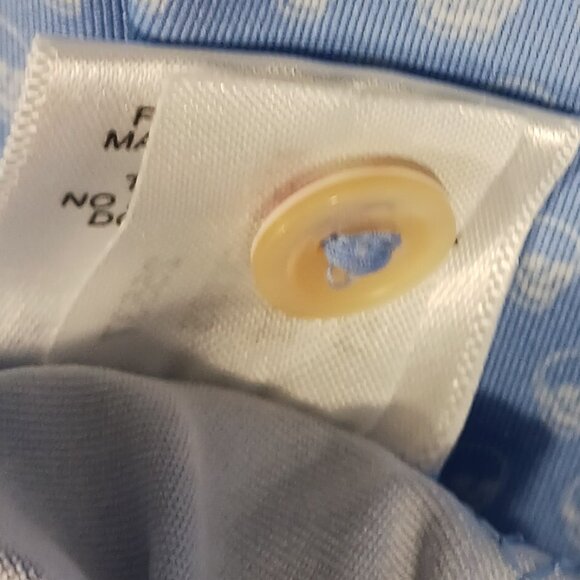 Peter Millar Summer Comfort, XL Mens Short Sleeve Polo, Blue, Skulls Print, Golf - Picture 14 of 16